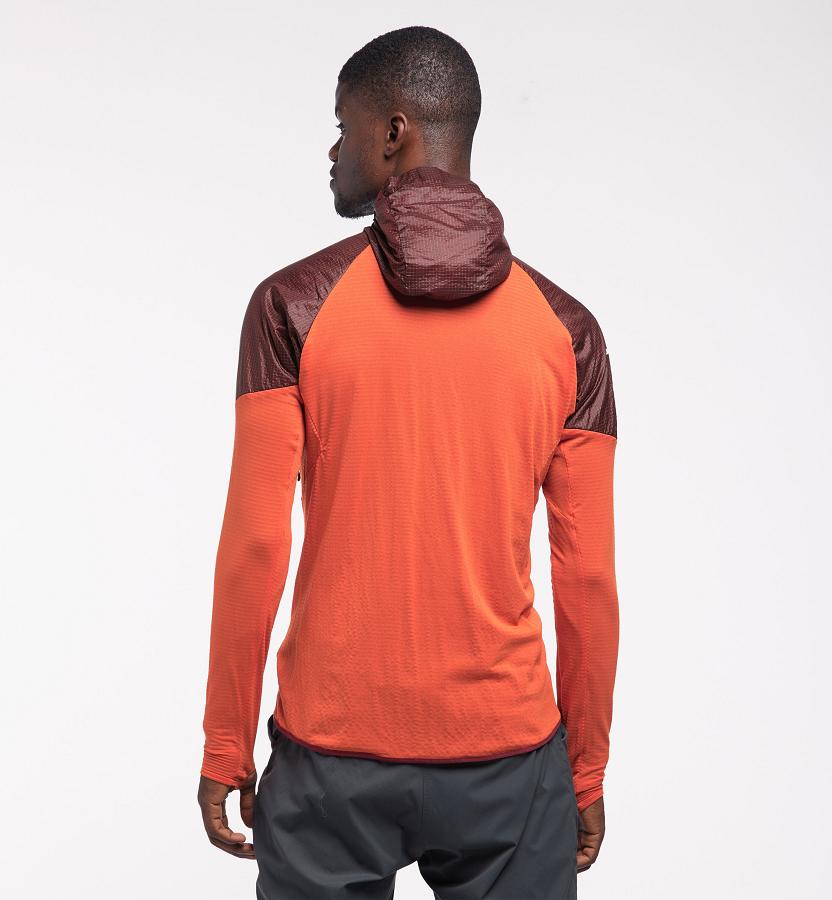 Haglöfs Mens L.I.M Hybrid Fleece Red New Zealand 49102UNFS